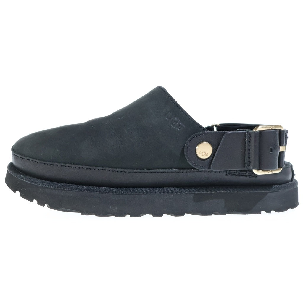 UGG(アグ) WMNS GOLDENSTAR VILLA CLOG ゴールデンスター ヴィラクロッグ バックストラップ レザーサンダル ミュール ブラック US8/25cm 1169590 レディース