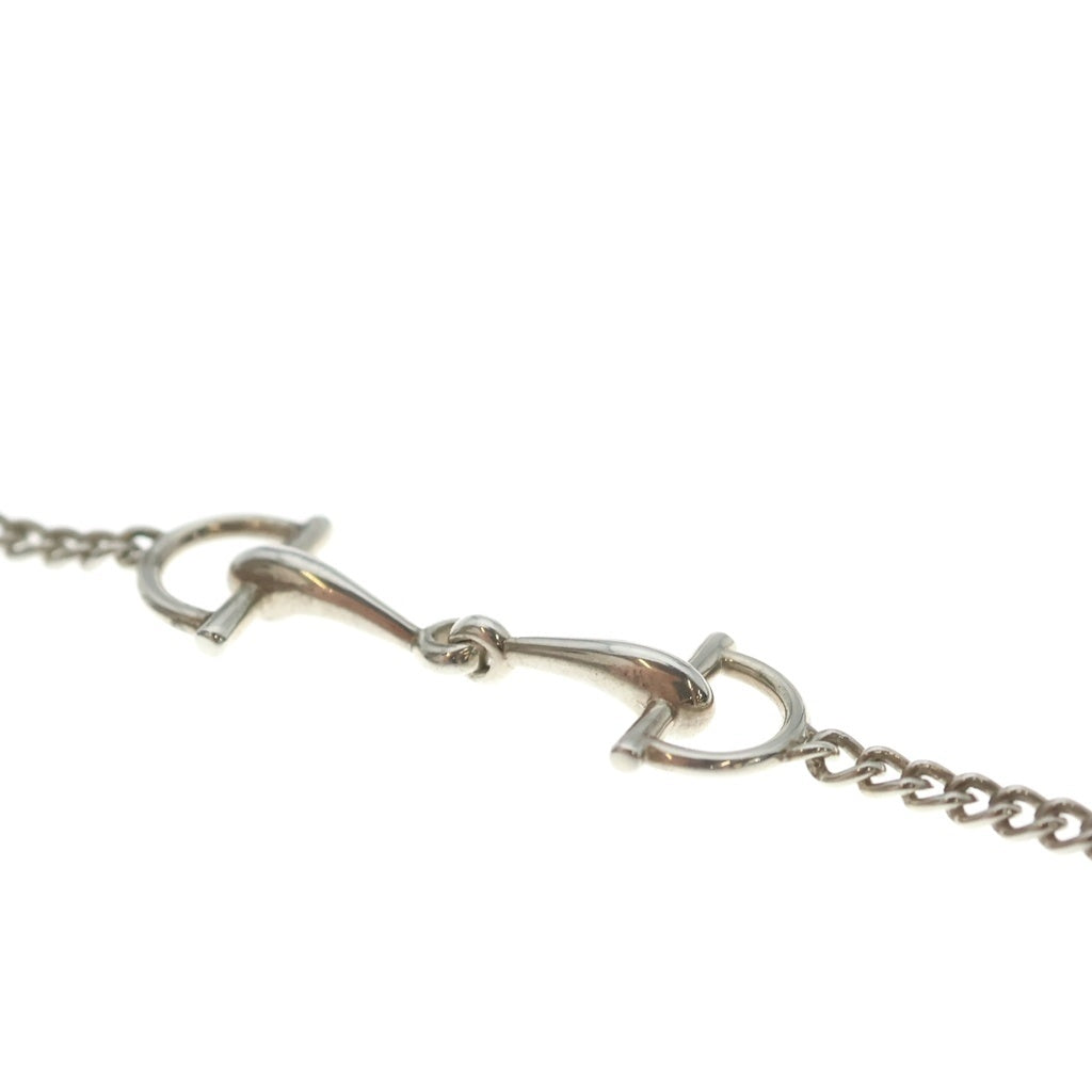 GUCCI(グッチ) スタッファ ホースビット チェーンネックレス シルバー 875895 レディース