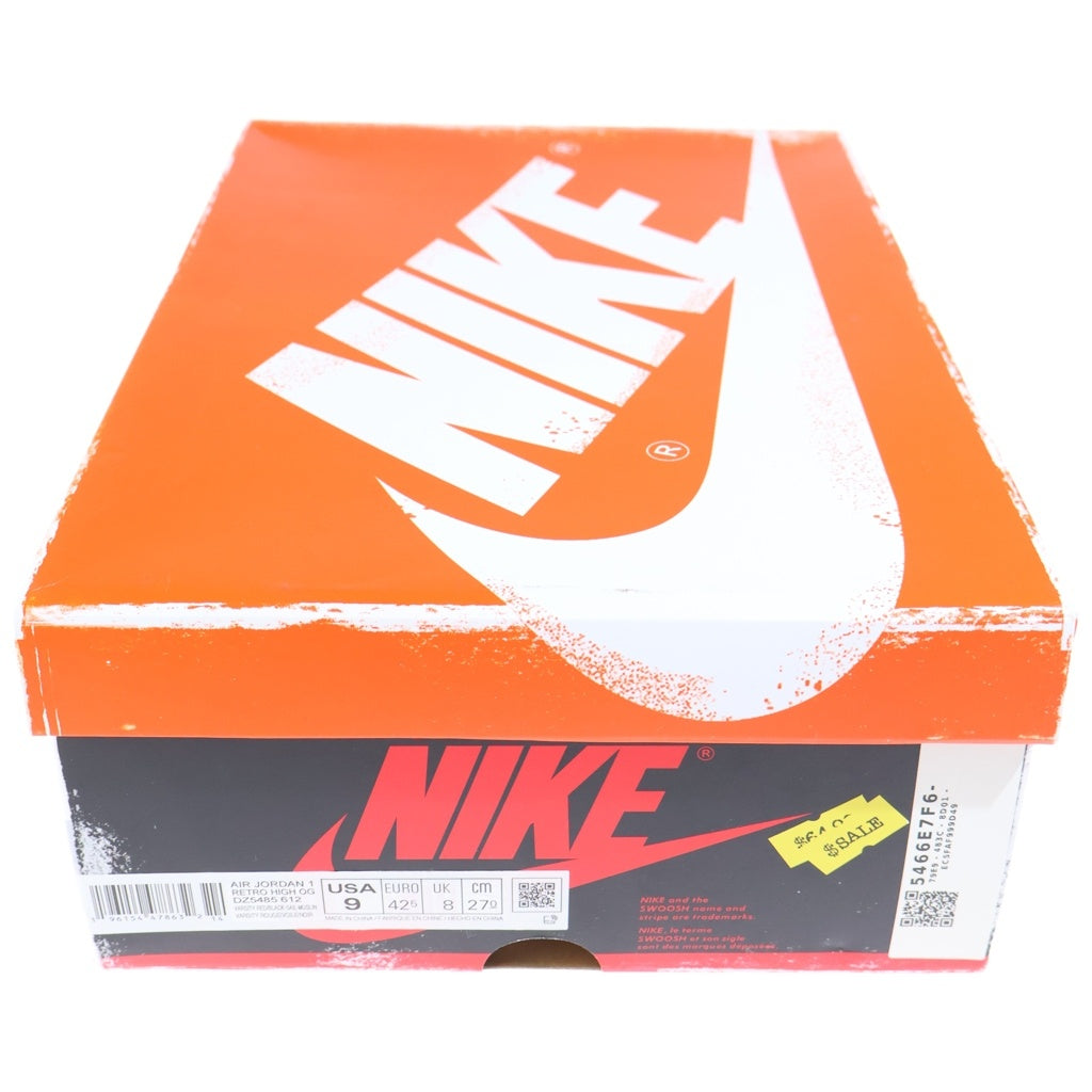 NIKE(ナイキ) AIR JORDAN HIGH OG LOST&FOUND エア ジョーダン 1 ロストアンドファウンド ハイカットスニーカー レッド/ブラック/ホワイト US9/27cm DZ5485-612