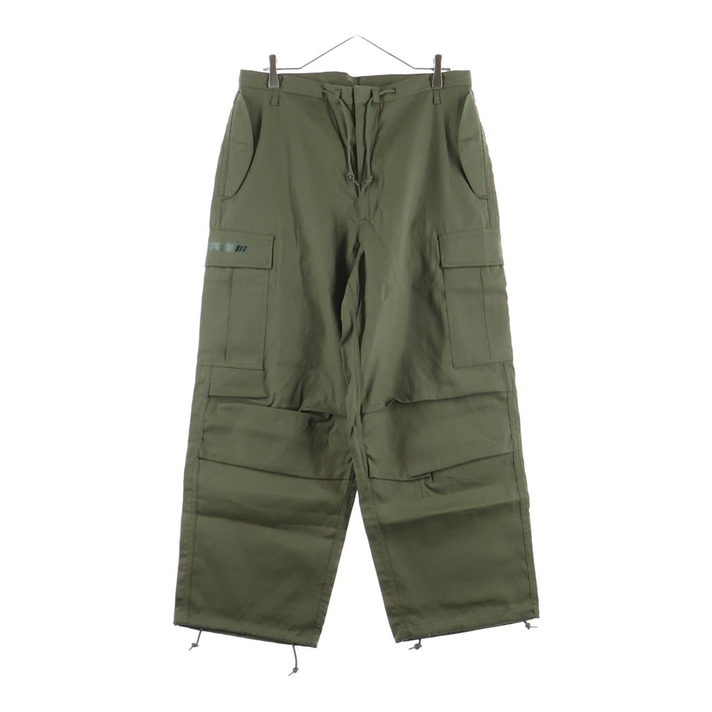 WTAPS(ダブルタップス) 26SS MILT0001 TROUSERS / COTTON. CNVS コットンキャンバス ドローストリング ファティーグトラウザー パンツ オリーブ 261WVDT-PTM02