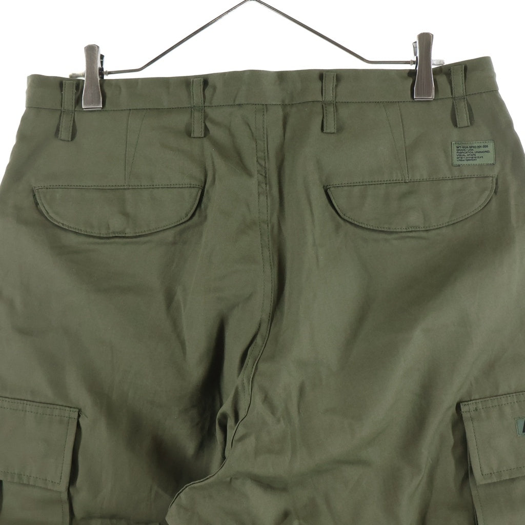 WTAPS(ダブルタップス) 26SS MILT0001 TROUSERS / COTTON. CNVS コットンキャンバス ドローストリング ファティーグトラウザー パンツ オリーブ 261WVDT-PTM02