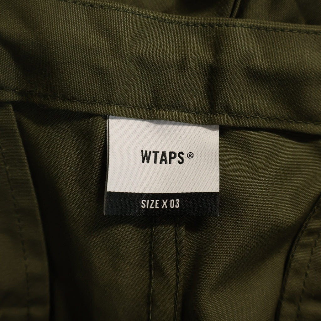 WTAPS(ダブルタップス) 26SS MILT0001 TROUSERS / COTTON. CNVS コットンキャンバス ドローストリング ファティーグトラウザー パンツ オリーブ 261WVDT-PTM02