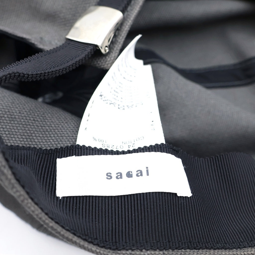 Sacai(サカイ) 24SS ×CARHARTT DUCK CAP カーハート フロントロゴ ダックキャップ 帽子 グレー 24-0728S