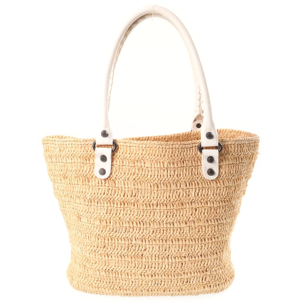 BALENCIAGA(バレンシアガ) LE CITY SMALL ルシティ スモール バスケット ショルダーバッグ ホワイト 8665002ACGC9291 レディース