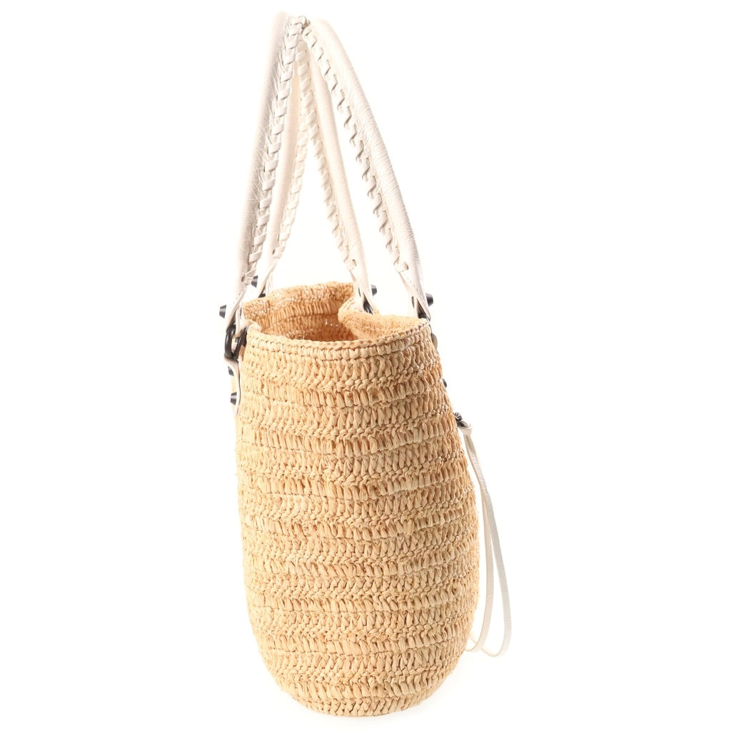 BALENCIAGA(バレンシアガ) LE CITY SMALL ルシティ スモール バスケット ショルダーバッグ ホワイト 8665002ACGC9291 レディース