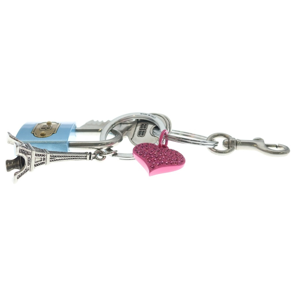 BALENCIAGA(バレンシアガ) 24AW PADLOCK KEYRING パドロック キーリング チャーム シルバー 828999 2ABS4 8486