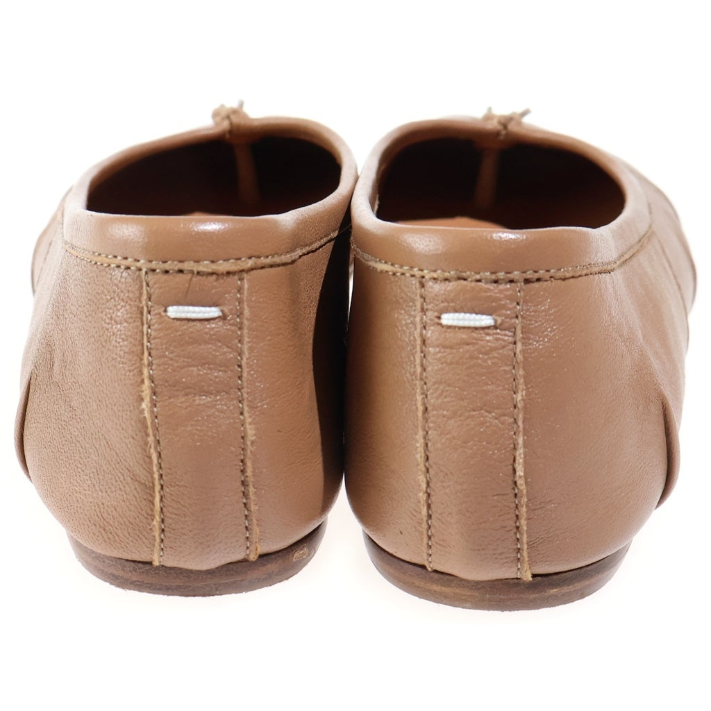 Maison Margiela(メゾンマルジェラ) TABI BALLERINA NEW タビ バレリーナ レザー シューズ レディース ブラウン S58WZ0127