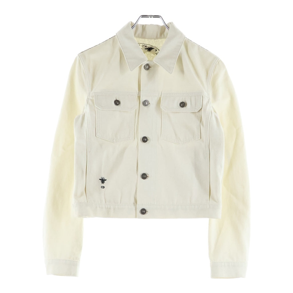 Christian Dior(クリスチャンディオール) 25AW ASTRAL FLOWERS DENIM JACKET アストラル フラワーズ デニムジャケット ホワイト/マルチカラー レディース 512V11A3040