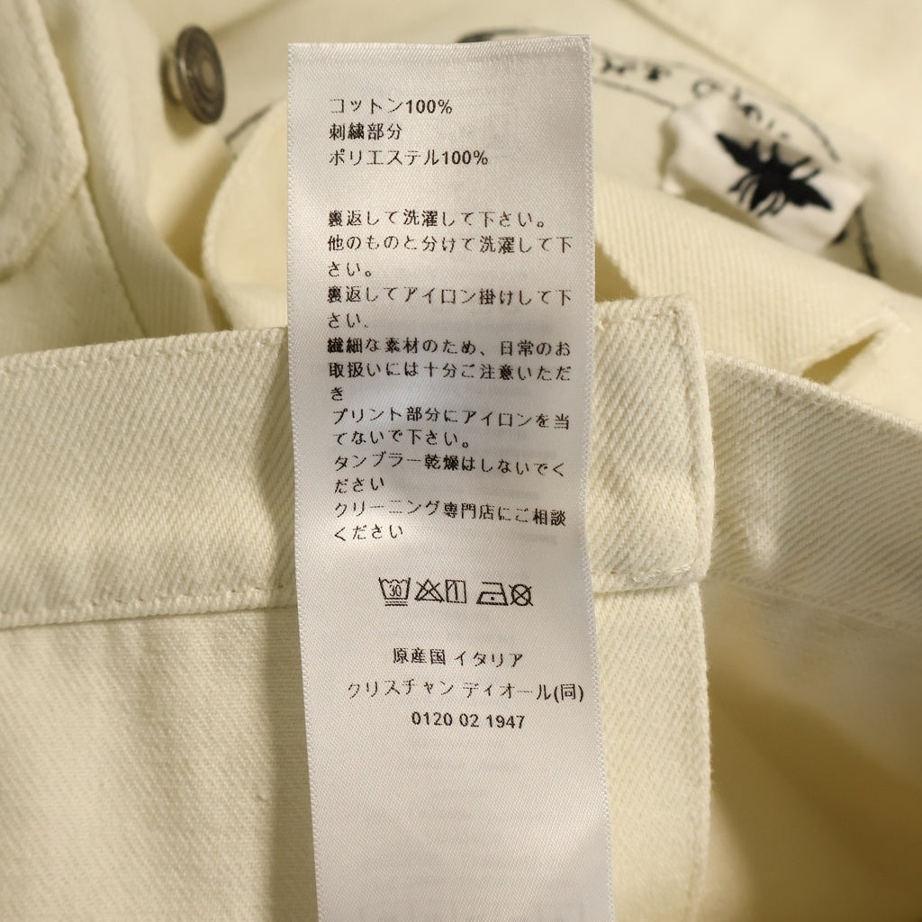 Christian Dior(クリスチャンディオール) 25AW ASTRAL FLOWERS DENIM JACKET アストラル フラワーズ デニムジャケット ホワイト/マルチカラー レディース 512V11A3040