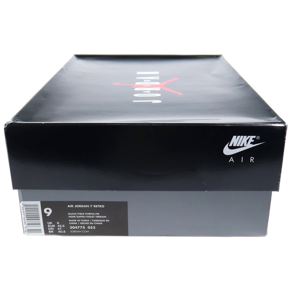 NIKE(ナイキ) AIR JORDAN 7 RAY ALLEN エアジョーダン レイアレン ハイカットスニーカー ブラック/パープル US9/27cm 304775-053