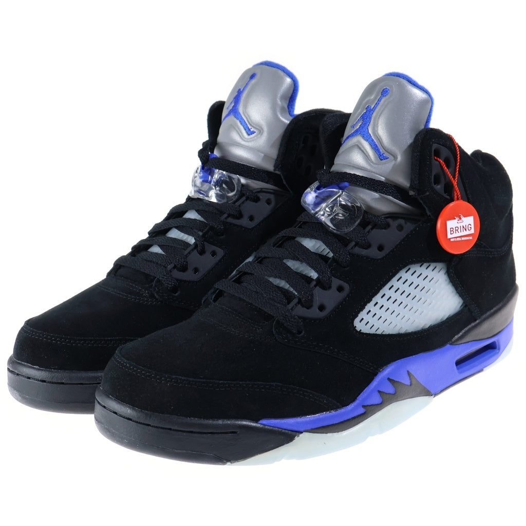 NIKE(ナイキ) AIR JORDAN 5 RETRO エアジョーダン レトロ ハイカットスニーカー ブラック/ブルー US9.5/27.5cm CT4838-004