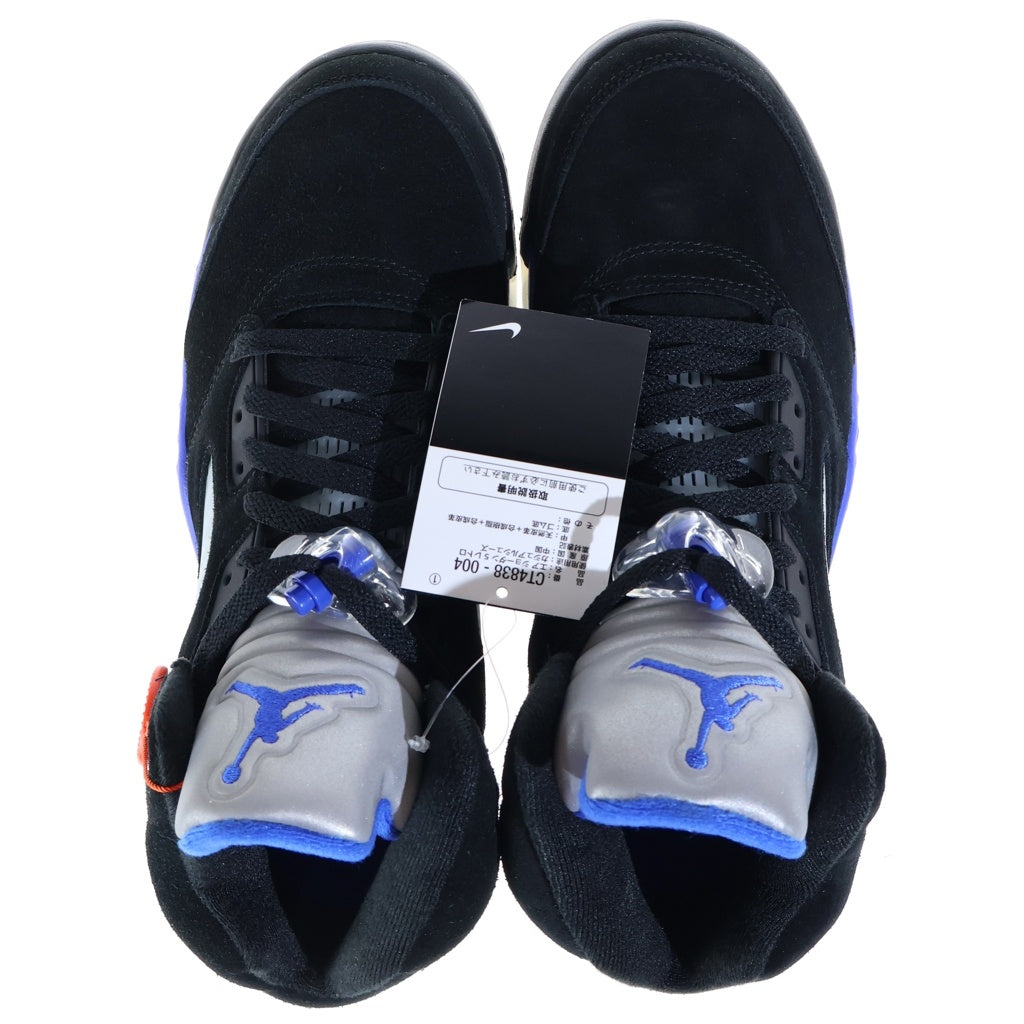 NIKE(ナイキ) AIR JORDAN 5 RETRO エアジョーダン レトロ ハイカットスニーカー ブラック/ブルー US9.5/27.5cm CT4838-004