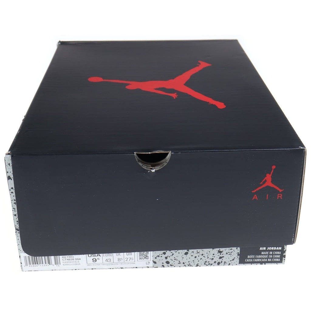 NIKE(ナイキ) AIR JORDAN 5 RETRO エアジョーダン レトロ ハイカットスニーカー ブラック/ブルー US9.5/27.5cm CT4838-004