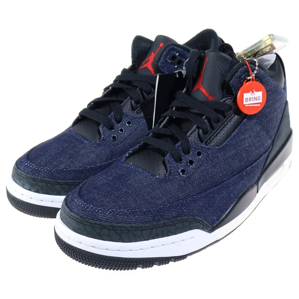 NIKE(ナイキ) ×LEVI'S AIR JORDAN 3 RETRO SP リーバイス エアジョーダン3 ミッドカットスニーカー インディゴ US9.5/27.5cm IH7959-400