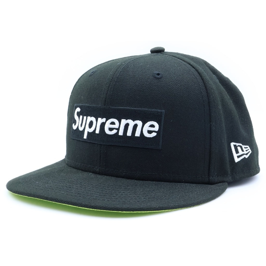 SUPREME(シュプリーム) 21AW ×NEW ERA No Comp Box Logo Cap ニューエラ ノーコンプ ボックスロゴ ベースボールキャップ 帽子 ブラック