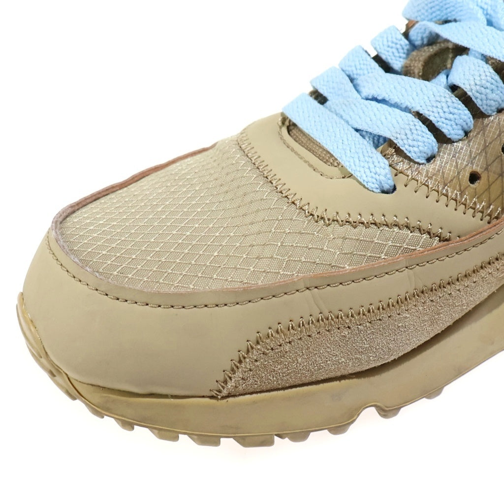 NIKE(ナイキ) ×OFF-WHITE THE 10 AIR MAX 90 DESERT ORE オフホワイト エアマックス90 デザートオレ ローカットスニーカー ブラウン US7.5/25.5cm AA7293-200