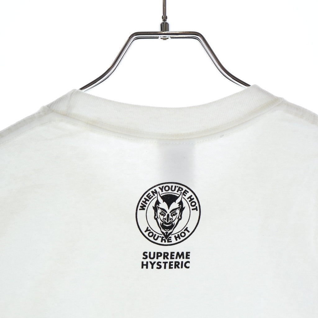 SUPREME(シュプリーム) 24AW ×HYSTERIC GLAMOUR Fuck Tee ヒステリックグラマー ファック フロントプリントTシャツ 半袖クルーネックカットソー ホワイト