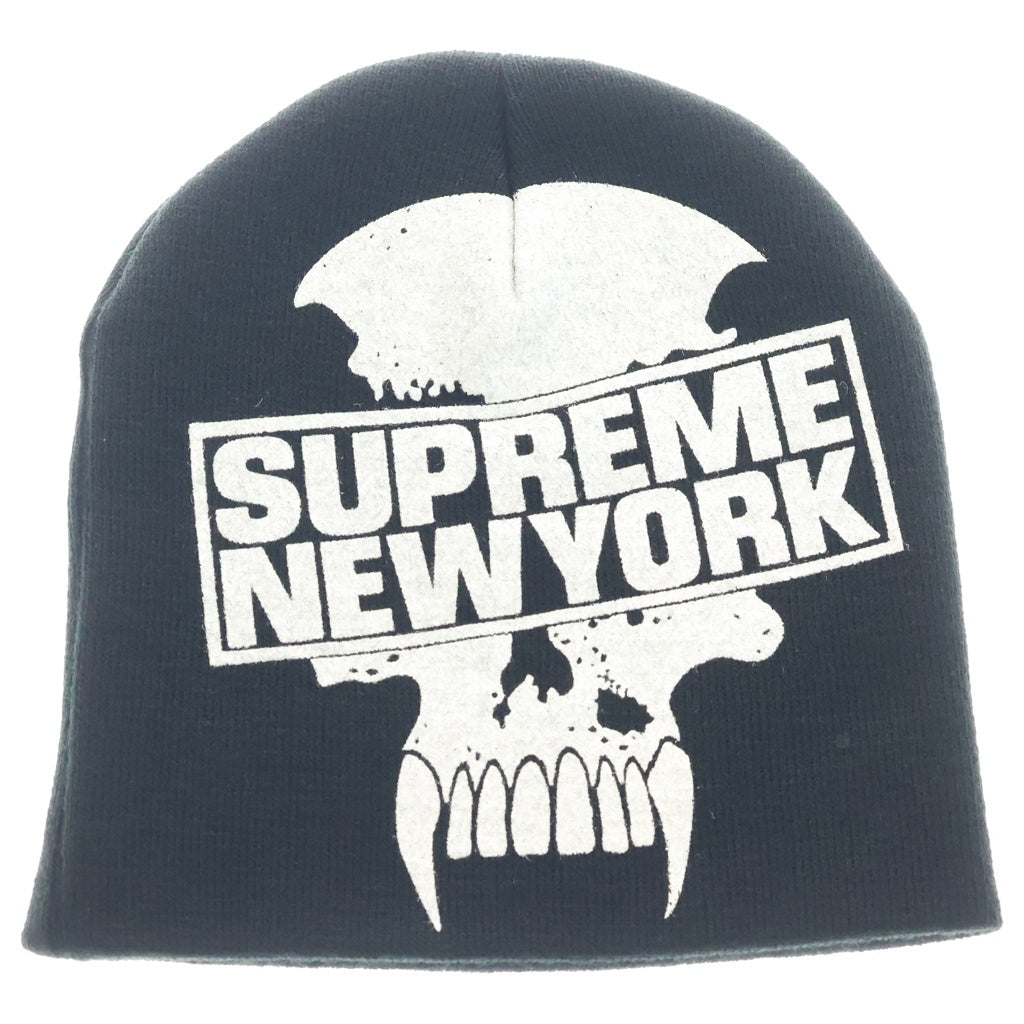 SUPREME(シュプリーム) 23AW ×BOUNTY HUNTER Beanie バウンティーハンター スカルビーニーキャップ ニット帽 帽子 ブラック