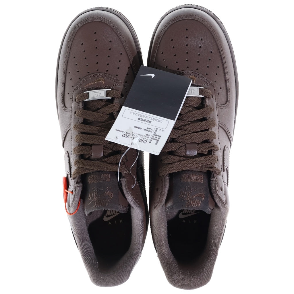 NIKE(ナイキ) ×SUPREME AIR FORCE 1 LOW シュプリーム エアフォース1 ローカットスニーカー ブラウン US9.5/27.5cm CU9225-200