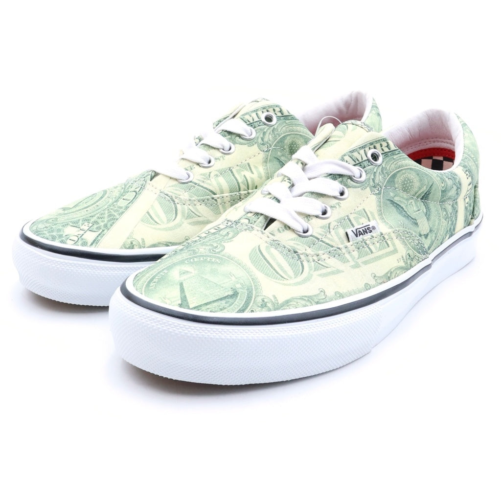VANS(ヴァンズ) 23SS ×SUPREME Dollar Era Green シュプリーム ドル総柄 ローカットスニーカー グリーン US9.5/27.5cm VN0A5FC9GRN