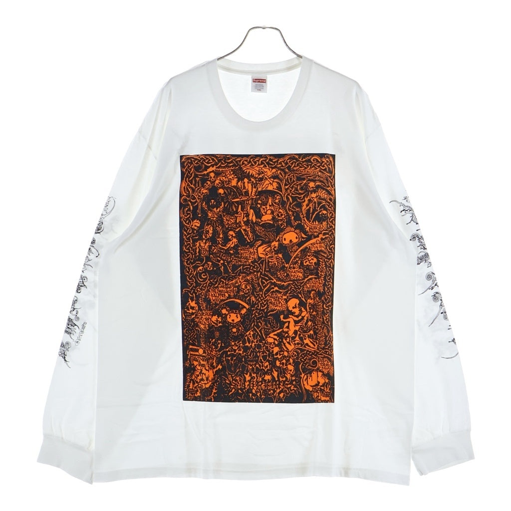 SUPREME(シュプリーム) 26SS Wombat L/S Tee ウォンバット ロングスリーブ プリントTシャツ 長袖カットソー ホワイト