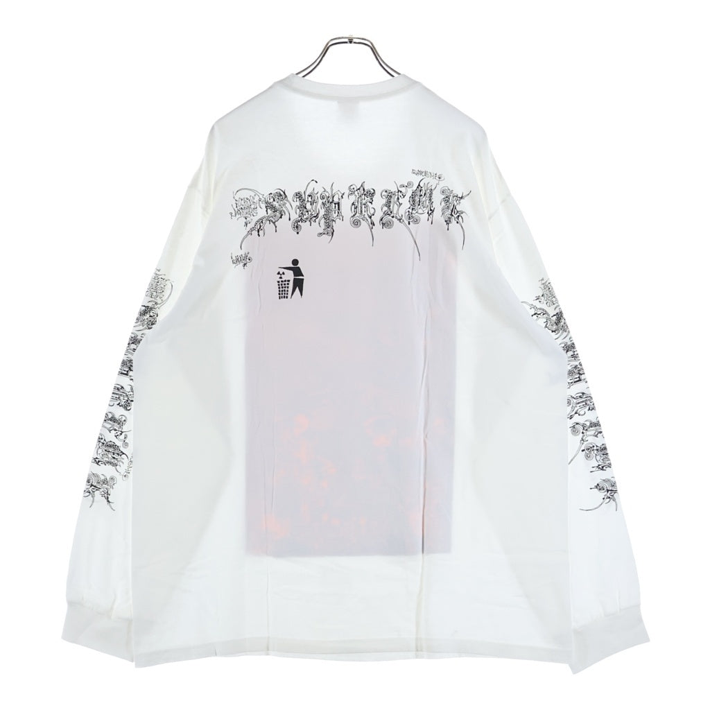 SUPREME(シュプリーム) 26SS Wombat L/S Tee ウォンバット ロングスリーブ プリントTシャツ 長袖カットソー ホワイト