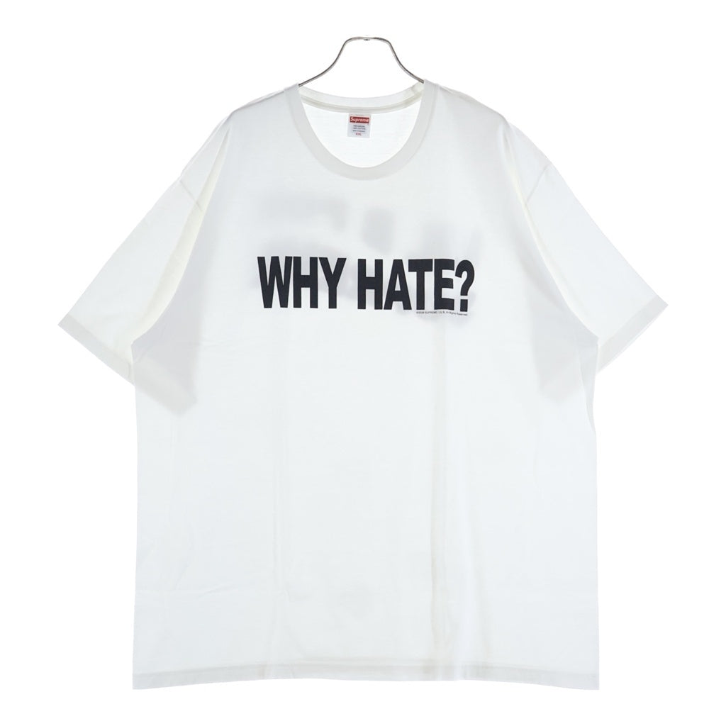 SUPREME(シュプリーム) 26SS Based Tee WHY HATE ? ベースド プリントTシャツ 半袖カットソー ホワイト