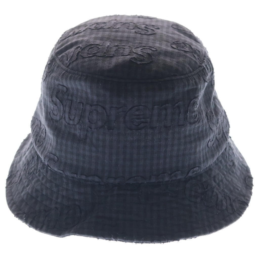 SUPREME(シュプリーム) 26SS Monogram Gingham Crusher Black モノグラムギンガム クラッシャーハット キャップ 帽子 ブラック レディース