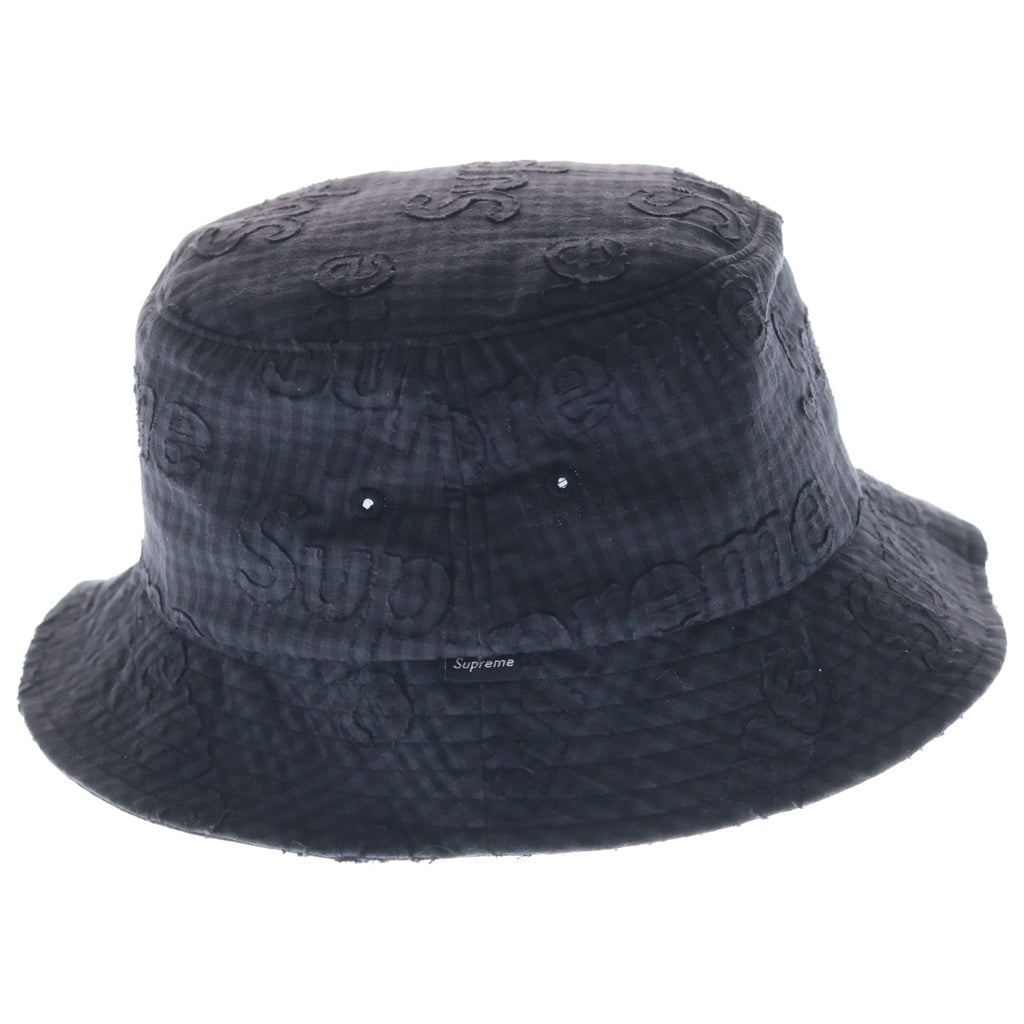 SUPREME(シュプリーム) 26SS Monogram Gingham Crusher Black モノグラムギンガム クラッシャーハット キャップ 帽子 ブラック レディース