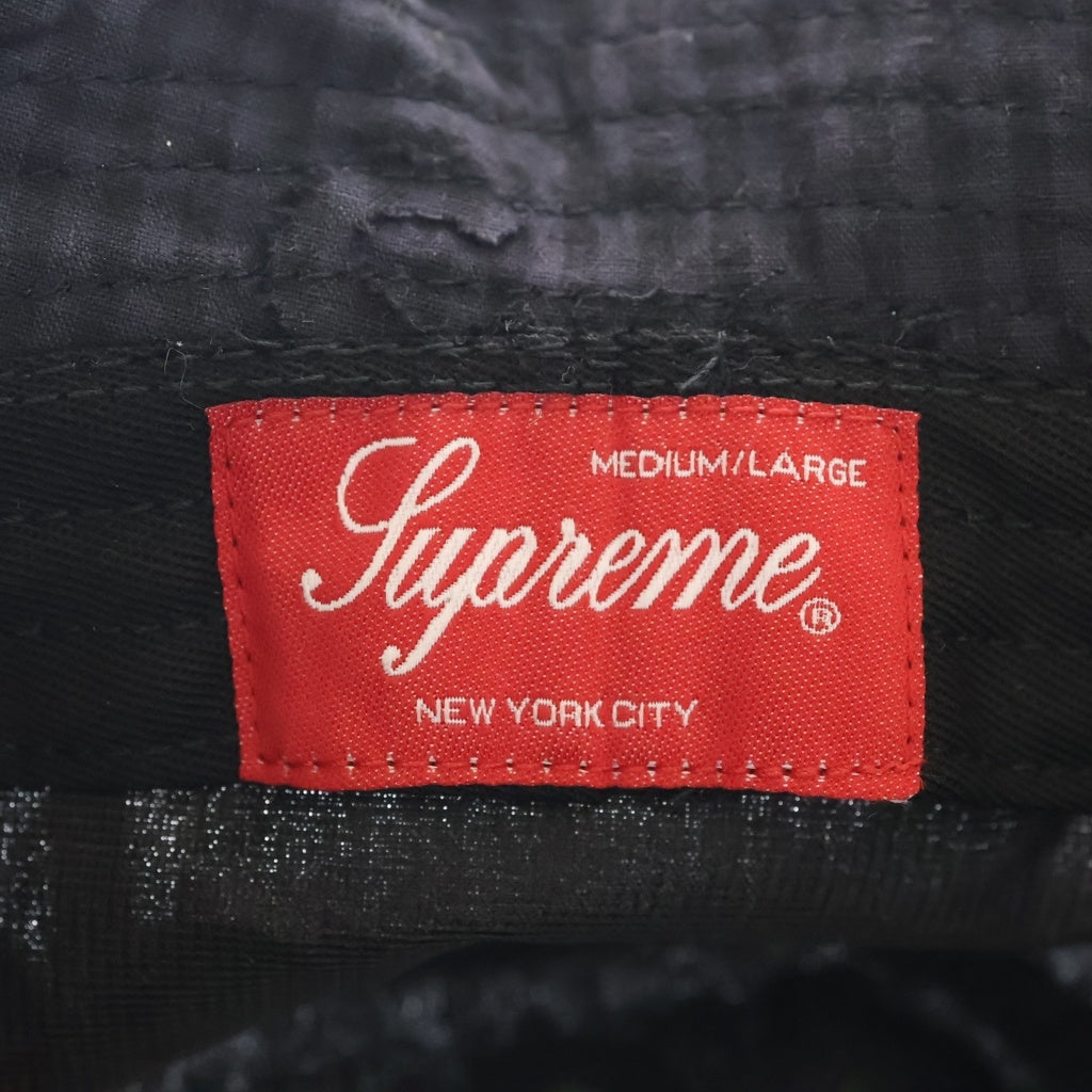 SUPREME(シュプリーム) 26SS Monogram Gingham Crusher Black モノグラムギンガム クラッシャーハット キャップ 帽子 ブラック レディース