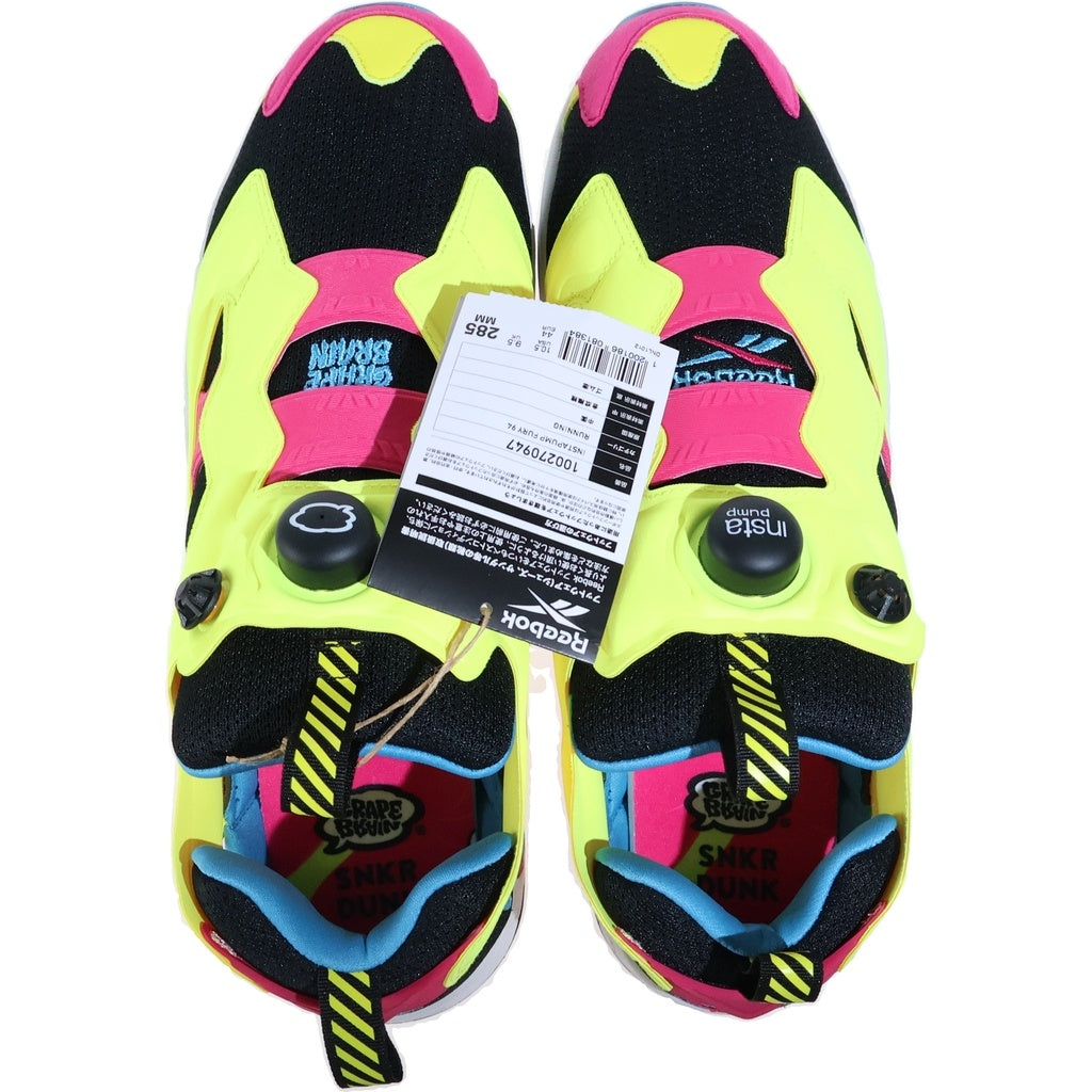 Reebok(リーボック) ×GRAPE BRAIN xSNKRDUNK INSTAPUMP FURY にぎるちゃん Yellow グレイプブレイン スニダン インスタポンプフューリー ローカットスニーカー マルチカラー US10.5/28.5cm 100270947