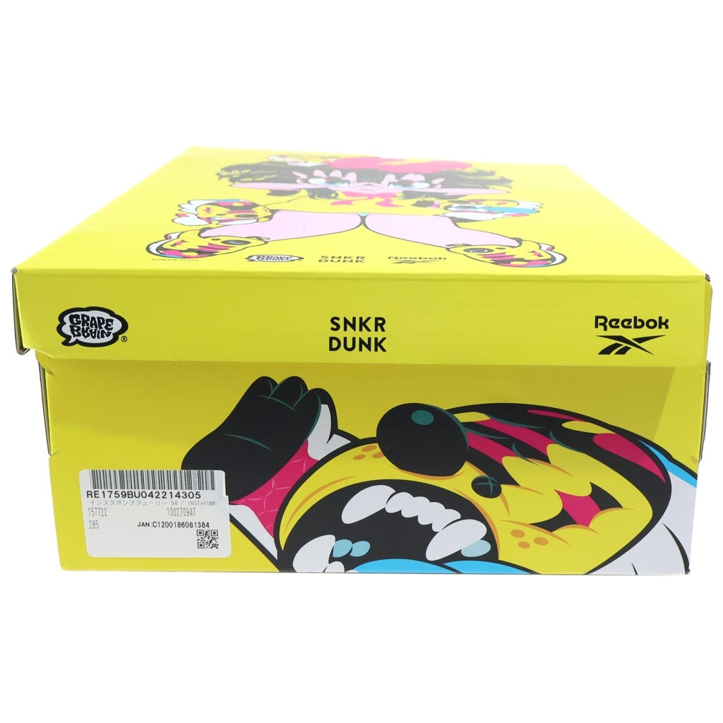 Reebok(リーボック) ×GRAPE BRAIN xSNKRDUNK INSTAPUMP FURY にぎるちゃん Yellow グレイプブレイン スニダン インスタポンプフューリー ローカットスニーカー マルチカラー US10.5/28.5cm 100270947