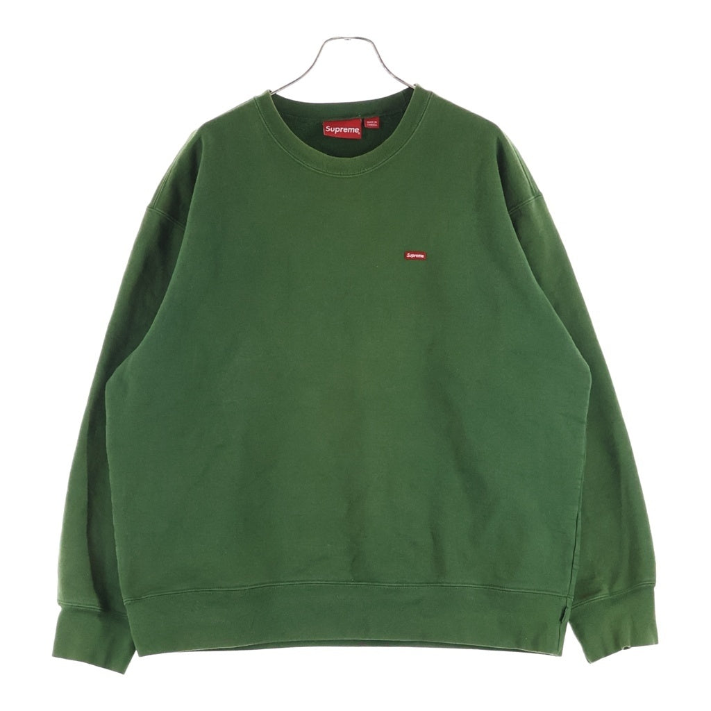 SUPREME(シュプリーム) 20AW Small Box Crewneck スモークボックスロゴ プルオーバークルーネックスウェット トレーナー グリーン