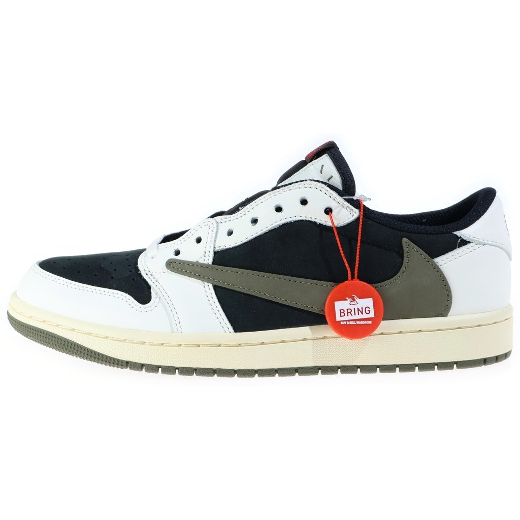 NIKE(ナイキ) ×TRAVIS SCOTT WMNS AIR JORDAN 1 LOW OG MEDIUM OLIVE エアジョーダン1 ローカットスニーカー US10/27cm DZ4137-106