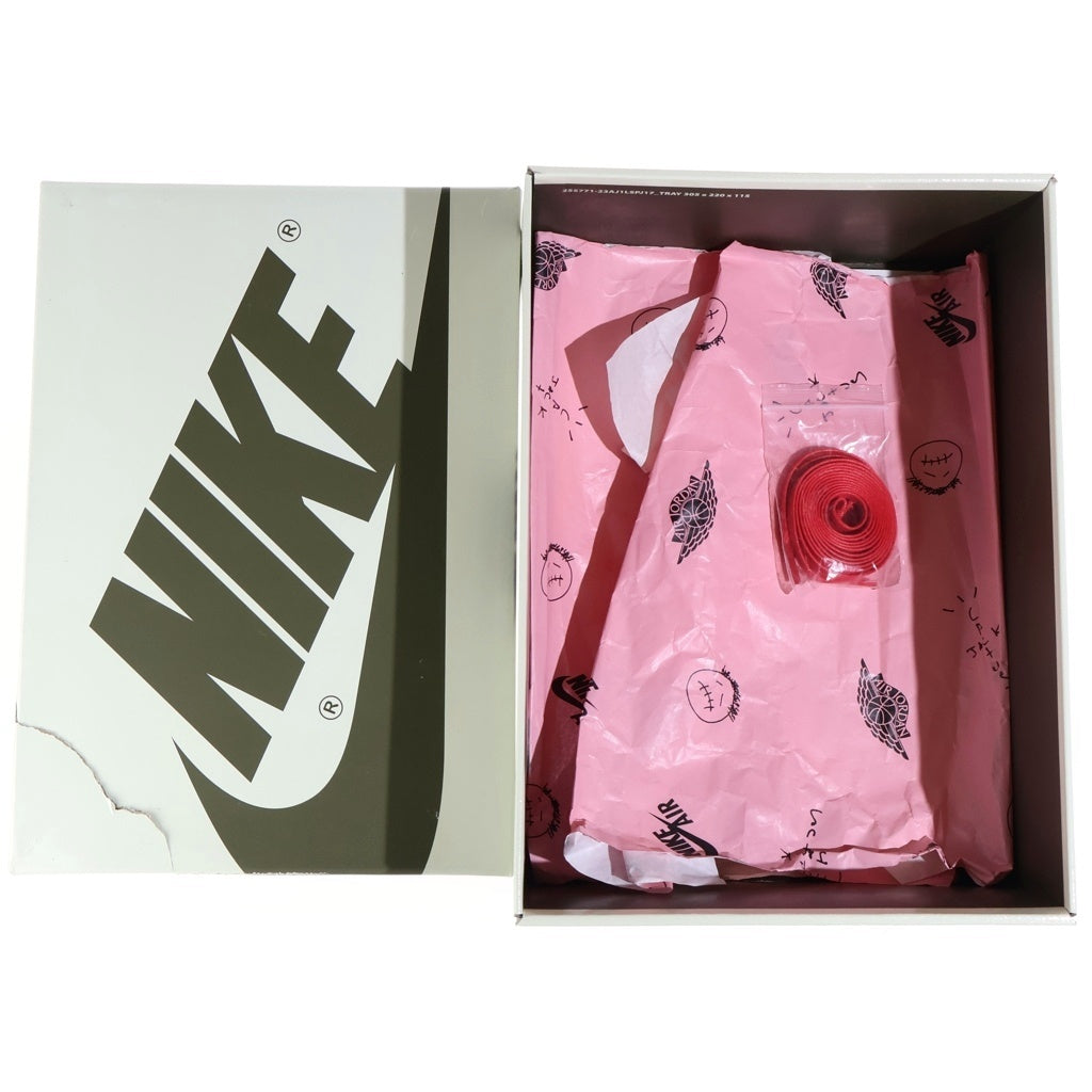 NIKE(ナイキ) ×TRAVIS SCOTT WMNS AIR JORDAN 1 LOW OG MEDIUM OLIVE エアジョーダン1 ローカットスニーカー US10/27cm DZ4137-106
