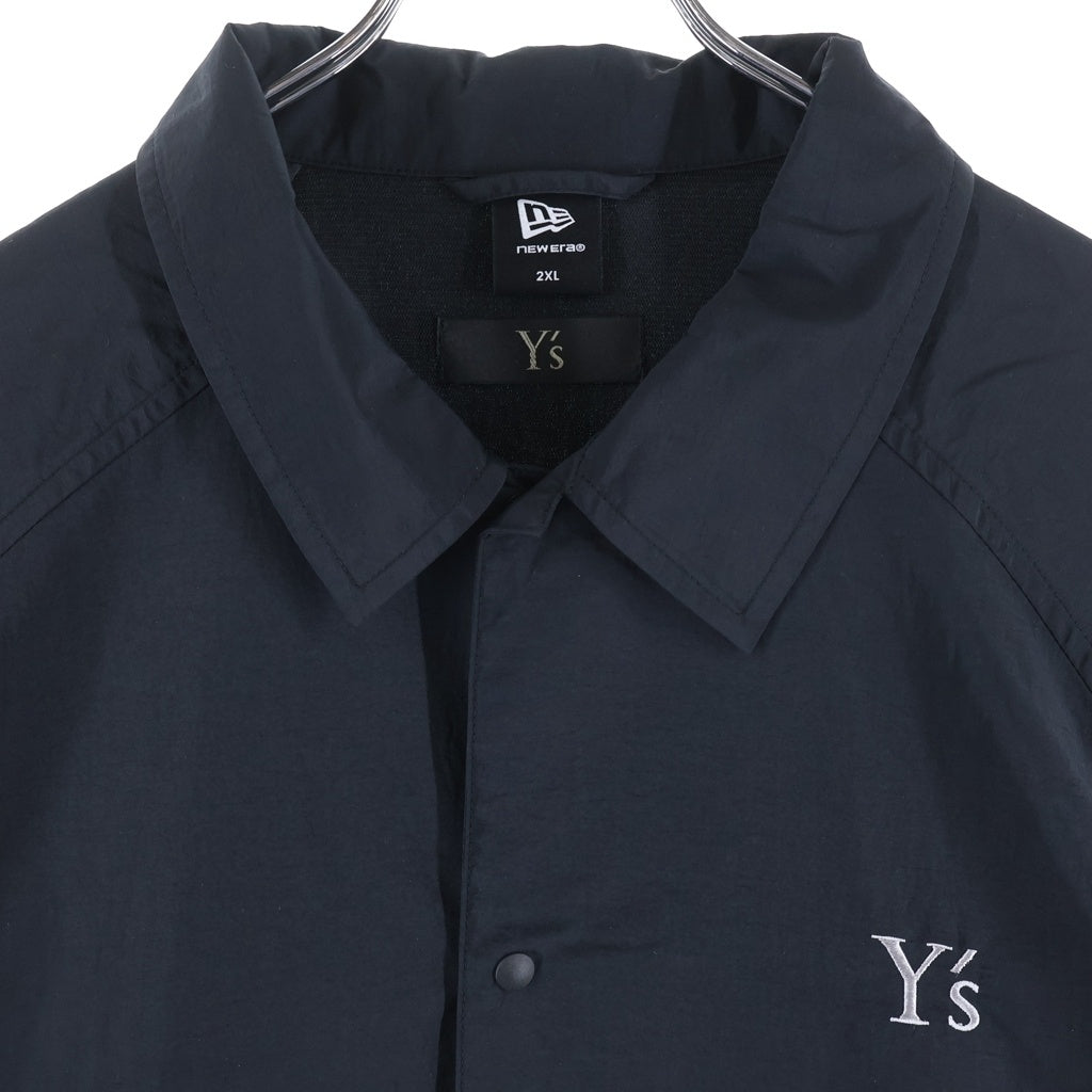 Y's(ワイズ) ×NEW ERA NYLON COACH JACKET ニューエラ ナイロンコーチジャケット レディース ブラック YV-J30-953