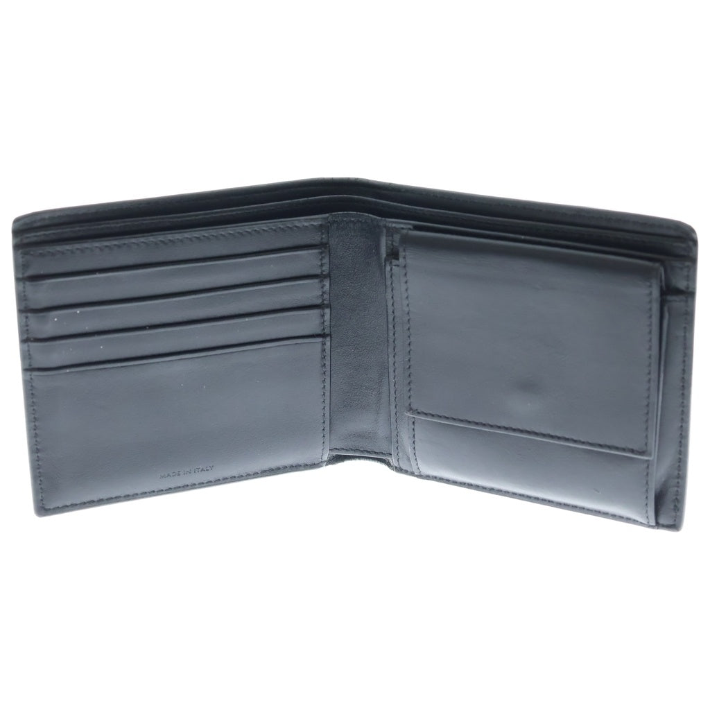 CELINE(セリーヌ) ×ANDRE BUTZER BI-FOLD LEATHER WALLET アンドレ ブッツァー バイフォールド 二つ折り財布 ウォレット ブラック 10C873CDS.38SI