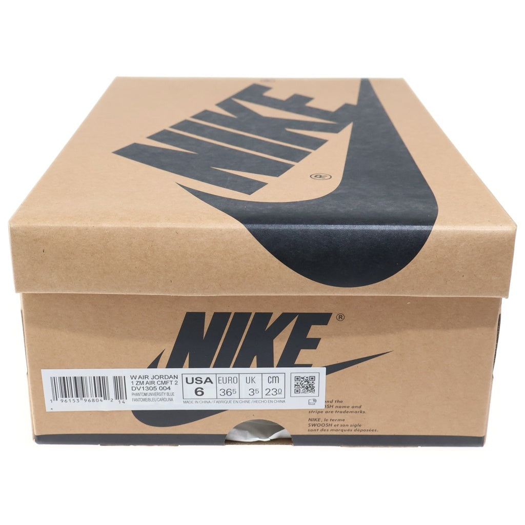 NIKE(ナイキ) WMNS AIR JORDAN 1 ZOOM CMFT 2 エアジョーダン1 ズームコンフォート ハイカットスニーカー レディース US6/23cm ホワイト/ブルー DV1305-004