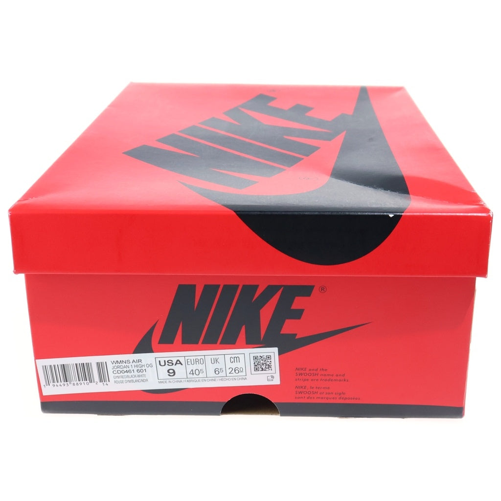 NIKE(ナイキ) WMNS AIR JORDAN 1 HIGH OG SATIN RED ウィメンズ エアジョーダン サテンレッド ハイカットスニーカー レッド/ホワイト US9/26cm CD0461-601