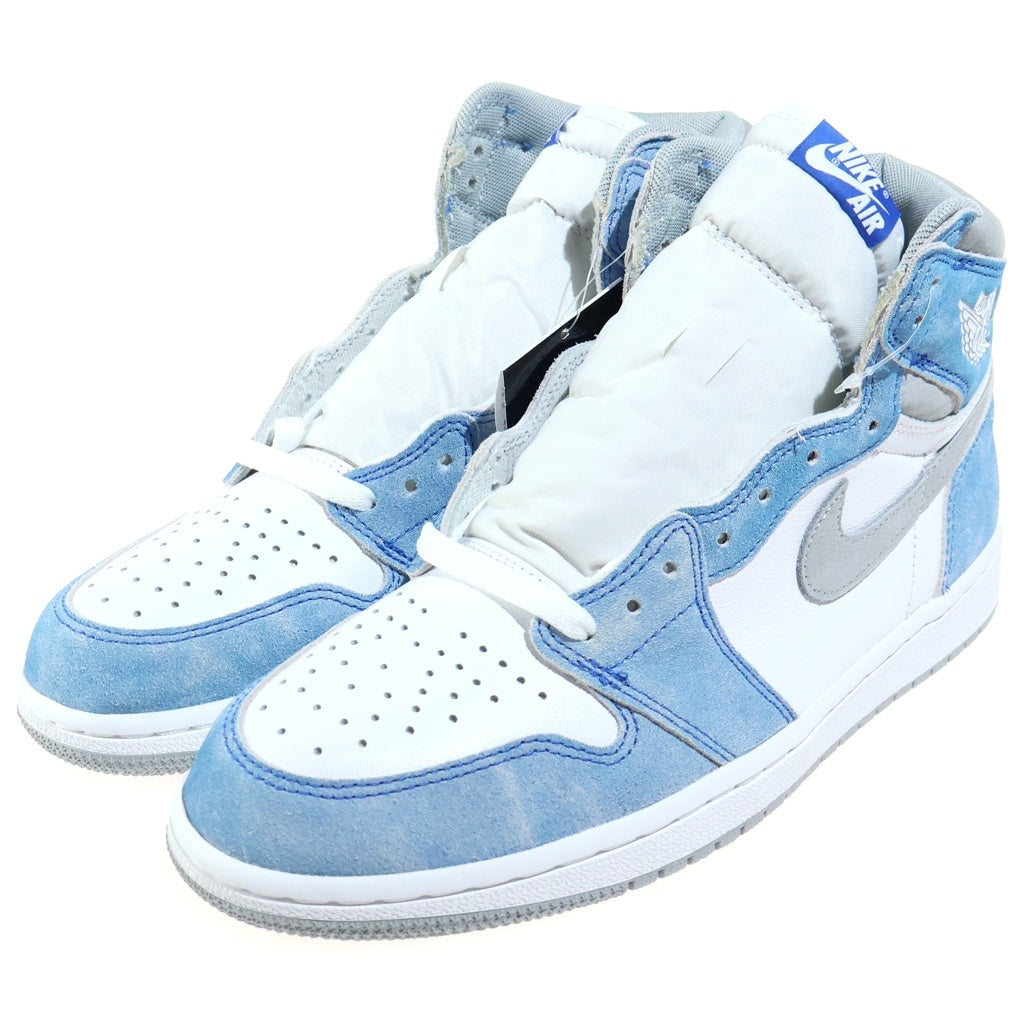 NIKE(ナイキ) AIR JORDAN 1 HIGH OG HYPER ROYAL エアジョーダン ハイパーロイヤル ハイカットスニーカー ライトブルー/ホワイト US9/27cm 555088-402