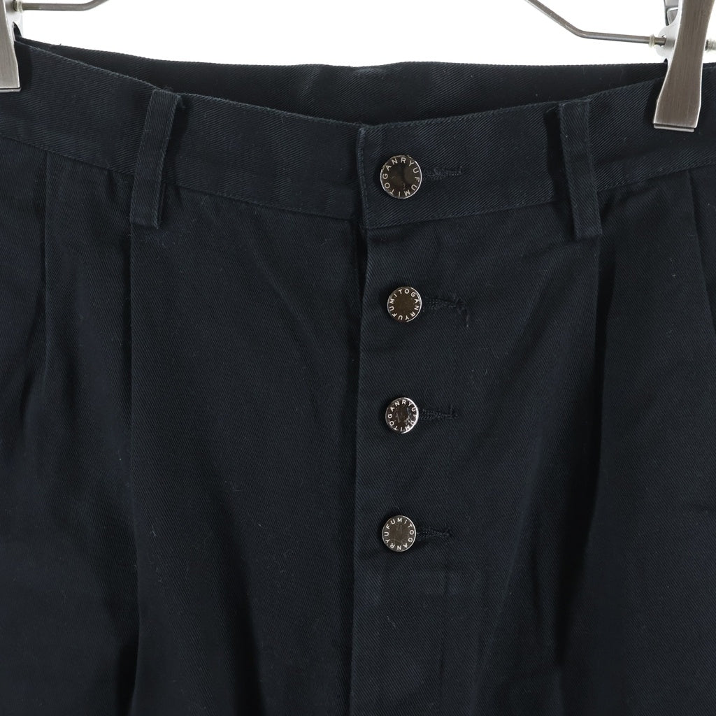 FUMITO GANRYU(フミトガンリュウ) 21AW Sarrouel Chino Pants サルエル チノパンツ ブラック FU4-PA-07