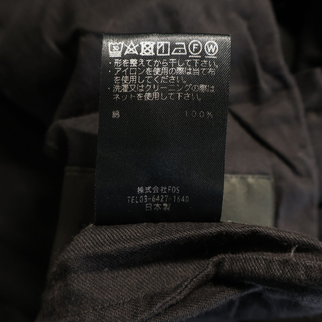FUMITO GANRYU(フミトガンリュウ) 21AW Sarrouel Chino Pants サルエル チノパンツ ブラック FU4-PA-07