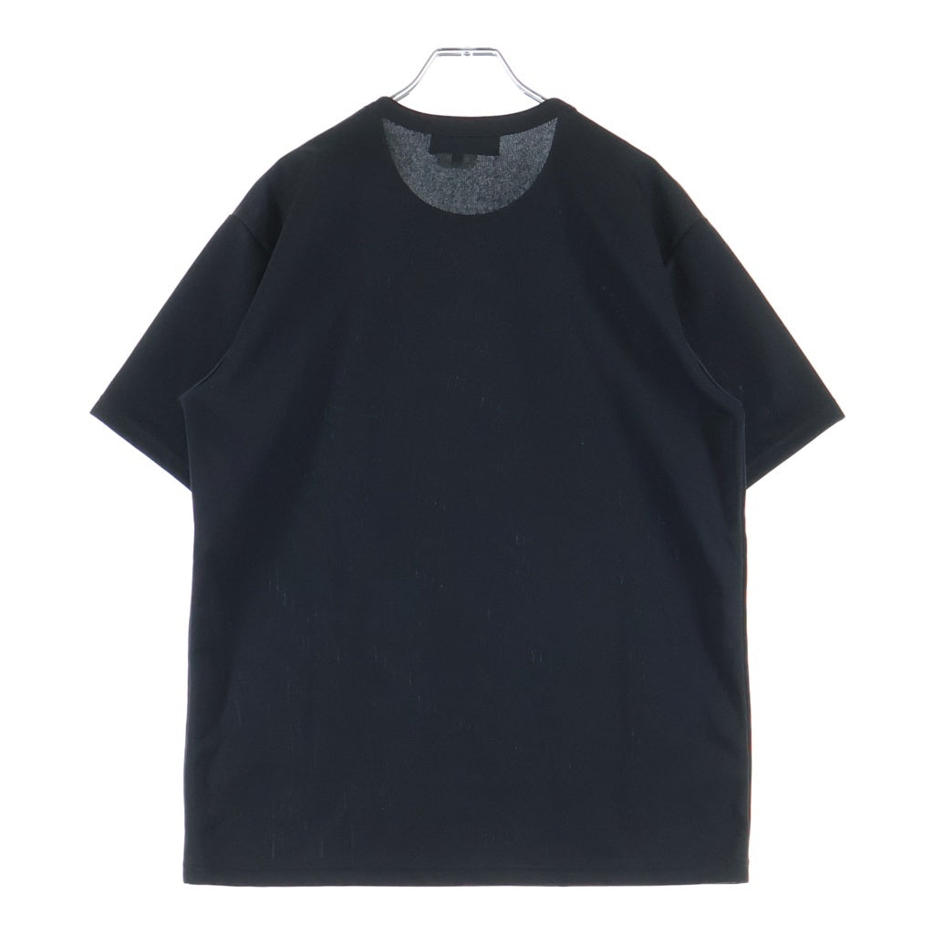 BLACK COMME des GARCONS(ブラックコムデギャルソン) AD2021 ×NIKE フロントロゴプリント クルーネック半袖Tシャツ カットソー ブラック 1G-T103