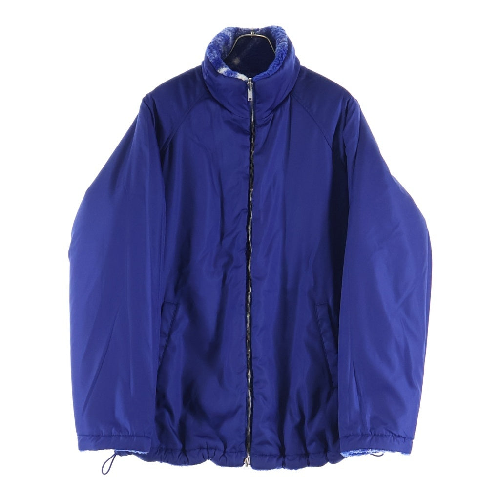 BURBERRY(バーバリー) 23AW COLORBLOCK CHECK CASUAL LONG-SLEEVE JACKET カラーブロックチェック カジュアル ロングスリーブ リバーシブル ボアジャケット ブルゾン ブルー 8078777