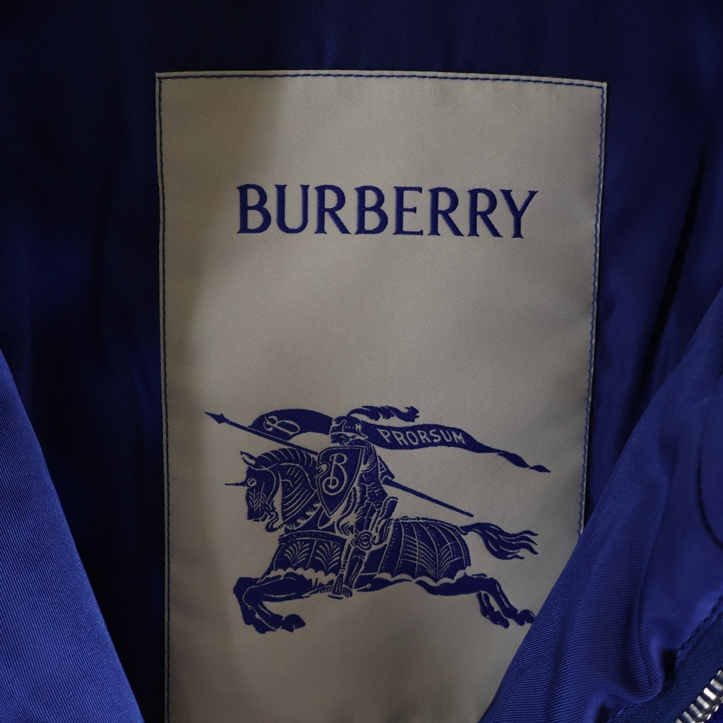 BURBERRY(バーバリー) 23AW COLORBLOCK CHECK CASUAL LONG-SLEEVE JACKET カラーブロックチェック カジュアル ロングスリーブ リバーシブル ボアジャケット ブルゾン ブルー 8078777