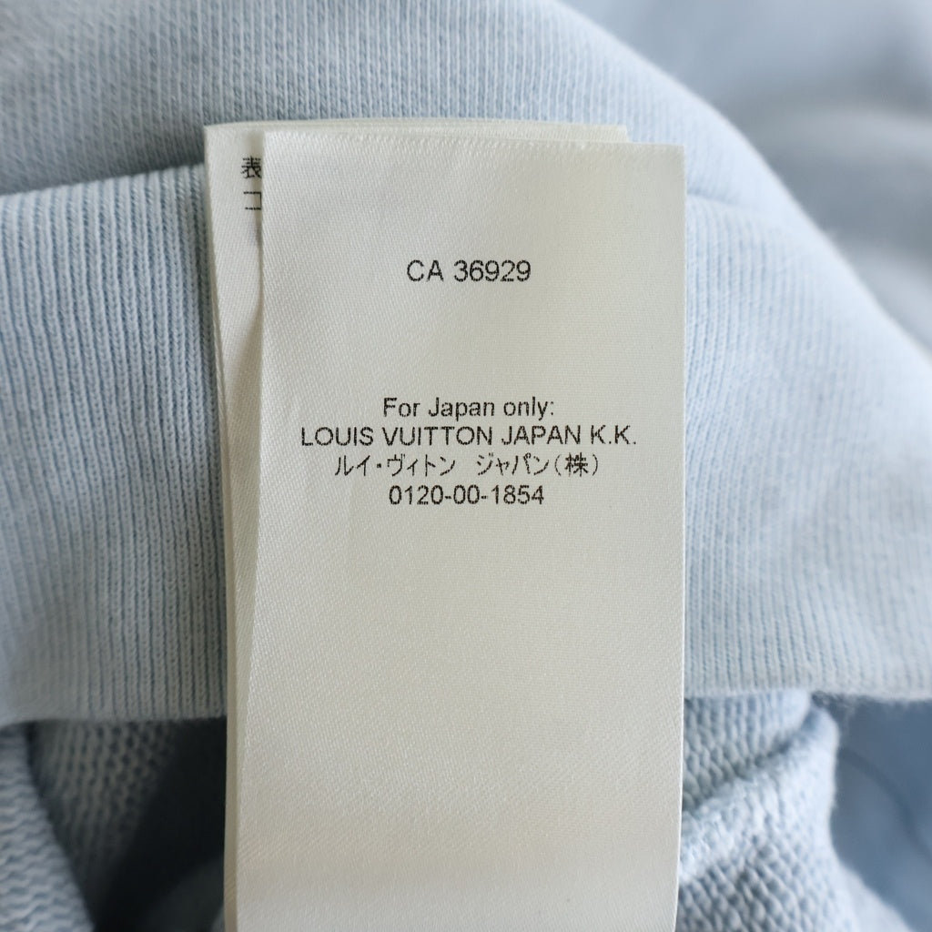 LOUIS VUITTON(ルイヴィトン) 25AW LOGO EMBROIDERY SWEATSHIRT ロゴエンブロイダリー クルーネック スウェットシャツ トレーナー ブルー RM252MV FWC HTY09W