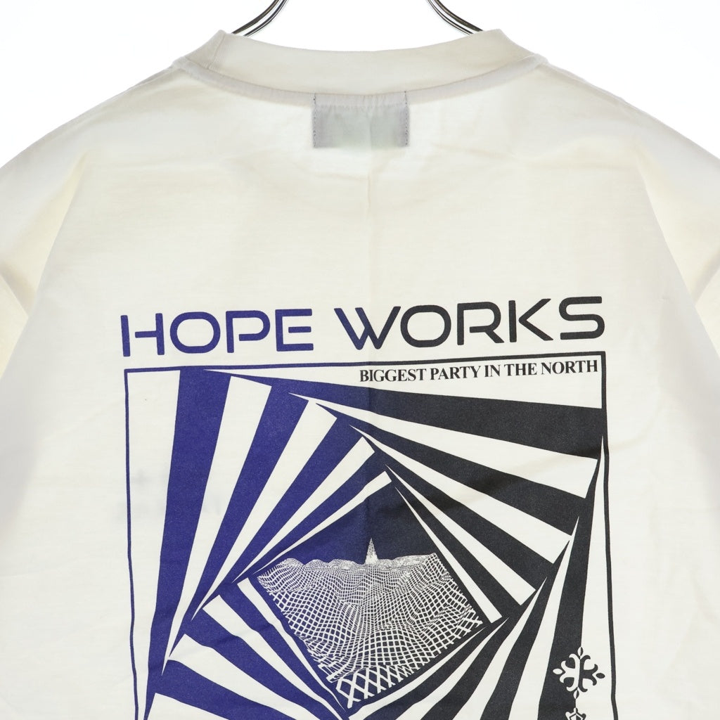 TATRAS(タトラス) 両面プリント クルーネック 半袖Tシャツ ホワイト カットソー MTCS21S8144