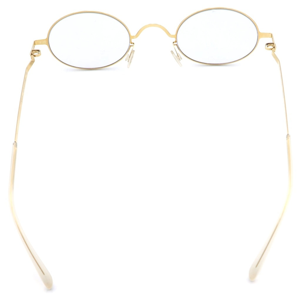 MYKITA(マイキータ) ×Maison Margiela メゾンマルジェラ オーバルメタルフレーム カラーレンズサングラス アイウェア 眼鏡 ゴールド MMCRAFT005