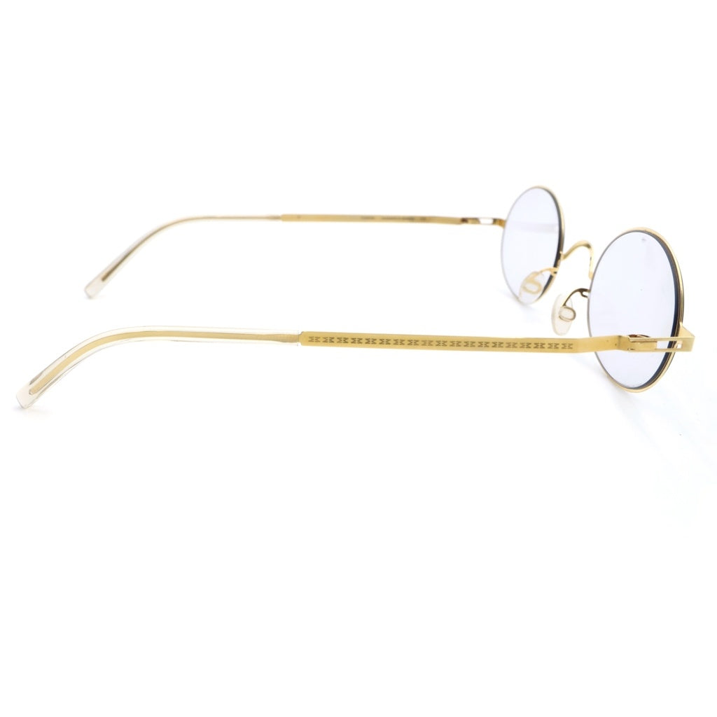 MYKITA(マイキータ) ×Maison Margiela メゾンマルジェラ オーバルメタルフレーム カラーレンズサングラス アイウェア 眼鏡 ゴールド MMCRAFT005