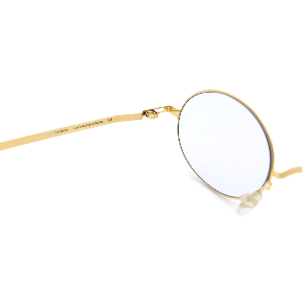 MYKITA(マイキータ) ×Maison Margiela メゾンマルジェラ オーバルメタルフレーム カラーレンズサングラス アイウェア 眼鏡 ゴールド MMCRAFT005